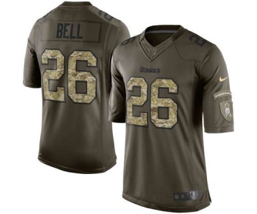 nike nfl jerseys pittsburgh steelers #26 bell army green[nike Limited Salute To Service]