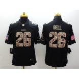 nike nfl jerseys pittsburgh steelers #26 bell black [salute to service limited]