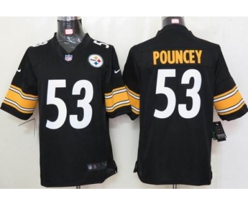 nike nfl jerseys pittsburgh steelers #53 pouncey black[nike limited]