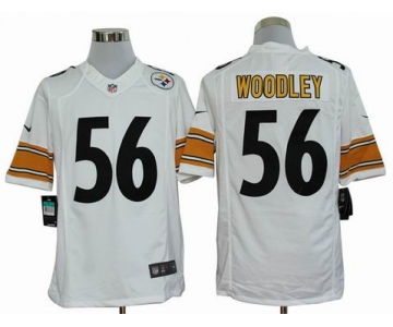 nike nfl jerseys pittsburgh steelers #56 woodley white[nike limited]