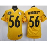 nike nfl jerseys pittsburgh steelers #56 woodley yellow[nike limited 80 anniversary]