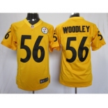 nike nfl jerseys pittsburgh steelers #56 woodley yellow[nike limited]