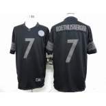 nike nfl jerseys pittsburgh steelers #7 roethlisberger black[drenched limited]