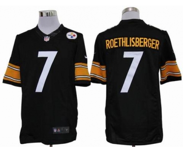 nike nfl jerseys pittsburgh steelers #7 roethlisberger black[nike limited]