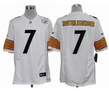 nike nfl jerseys pittsburgh steelers #7 roethlisberger white[nike limited]