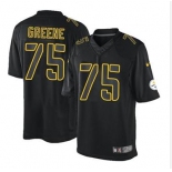 nike nfl jerseys pittsburgh steelers #75 joe greene black[nike impact limited]