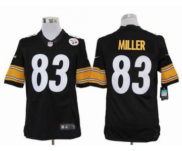 nike nfl jerseys pittsburgh steelers #83 miller black[nike limited]