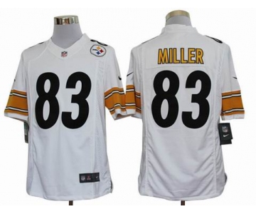 nike nfl jerseys pittsburgh steelers #83 miller white[nike limited]