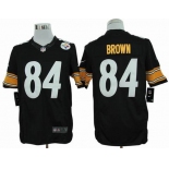 nike nfl jerseys pittsburgh steelers #84 brown black[nike limited]