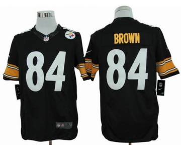 nike nfl jerseys pittsburgh steelers #84 brown black[nike limited]