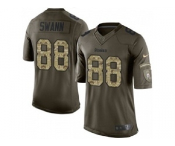 nike nfl jerseys pittsburgh steelers #88 swann army green[nike Limited Salute To Service][swann]