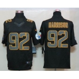 nike nfl jerseys pittsburgh steelers #92 harrison black[nike impact limited]