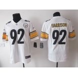 nike nfl jerseys pittsburgh steelers #92 harrison white[nike limited]