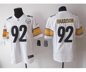 nike nfl jerseys pittsburgh steelers #92 harrison white[nike limited]