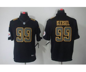 nike nfl jerseys pittsburgh steelers #99 keisel black[nike impact limited]