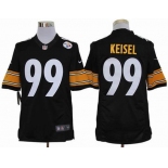 nike nfl jerseys pittsburgh steelers #99 keisel black[nike limited]