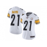 Women Nike Pittsburgh Steelers #21 Sean Davis White Stitched NFL Vapor Untouchable Limited Jersey