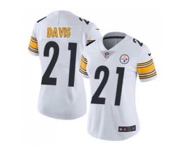 Women Nike Pittsburgh Steelers #21 Sean Davis White Stitched NFL Vapor Untouchable Limited Jersey