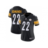 Women Nike Pittsburgh Steelers #22 Terrell Edmunds Black Team Color Stitched NFL Vapor Untouchable Limited Jersey