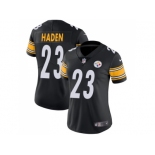 Women Nike Pittsburgh Steelers #23 Joe Haden Black Team Color Stitched NFL Vapor Untouchable Limited Jersey