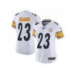 Women Nike Pittsburgh Steelers #23 Joe Haden White Stitched NFL Vapor Untouchable Limited Jersey