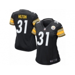 Women Nike Pittsburgh Steelers #31 Mike Hilton Game Black Team Color NFL Jersey