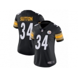 Women Nike Pittsburgh Steelers #34 Cameron Sutton Black Team Color Vapor Untouchable Limited Player NFL Jersey