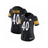 Women Nike Pittsburgh Steelers #40 Mike Hilton Black Team Color Vapor Untouchable Limited Player NFL Jersey