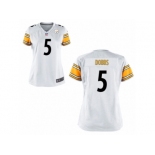 Women Nike Pittsburgh Steelers #5 Joshua Dobbs White Game Jerseys