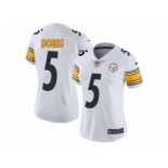 Women Nike Pittsburgh Steelers #5 Joshua Dobbs White Vapor Untouchable Limited Player NFL Jersey