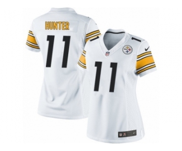 Women's Nike Pittsburgh Steelers #11 Justin Hunter Limited White NFL Jersey