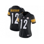 Women's Nike Pittsburgh Steelers #12 Terry Bradshaw Vapor Untouchable Limited Black Team Color NFL Jersey