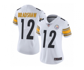 Women's Nike Pittsburgh Steelers #12 Terry Bradshaw Vapor Untouchable Limited White NFL Jersey