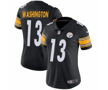 Women's Nike Pittsburgh Steelers #13 James Washington Black Team Color Vapor Untouchable Limited Player NFL Jersey