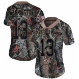 Women's Nike Pittsburgh Steelers #13 James Washington Camo Rush Realtree Limited NFL Jersey