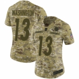 Women's Nike Pittsburgh Steelers #13 James Washington Limited Camo 2018 Salute to Service NFL Jersey