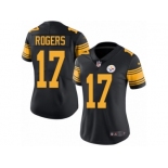 Women's Nike Pittsburgh Steelers #17 Eli Rogers Limited Black Rush NFL Jersey