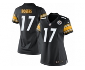 Women's Nike Pittsburgh Steelers #17 Eli Rogers Limited Black Team Color NFL Jersey