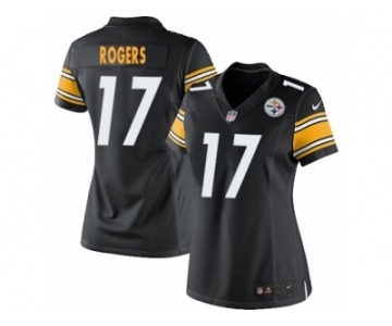 Women's Nike Pittsburgh Steelers #17 Eli Rogers Limited Black Team Color NFL Jersey