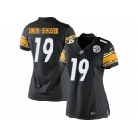 Women's Nike Pittsburgh Steelers #19 JuJu Smith-Schuster Limited Black Team Color NFL Jersey