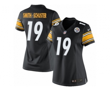 Women's Nike Pittsburgh Steelers #19 JuJu Smith-Schuster Limited Black Team Color NFL Jersey