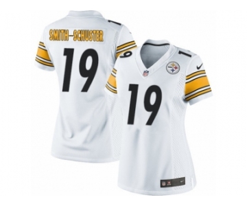 Women's Nike Pittsburgh Steelers #19 JuJu Smith-Schuster Limited White NFL Jersey