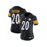 Women's Nike Pittsburgh Steelers #20 Cameron Sutton Limited Black Team Color NFL Jersey