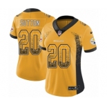 Women's Nike Pittsburgh Steelers #20 Cameron Sutton Limited Gold Rush Drift Fashion NFL Jersey