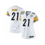 Women's Nike Pittsburgh Steelers #21 Robert Golden Limited White NFL Jersey