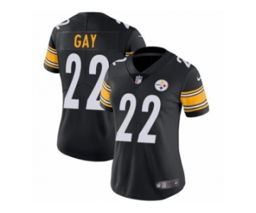 Women's Nike Pittsburgh Steelers #22 William Gay Vapor Untouchable Limited Black Team Color NFL Jersey