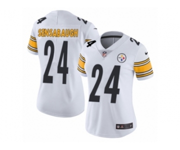 Women's Nike Pittsburgh Steelers #24 Coty Sensabaugh White Vapor Untouchable Limited Player NFL Jersey