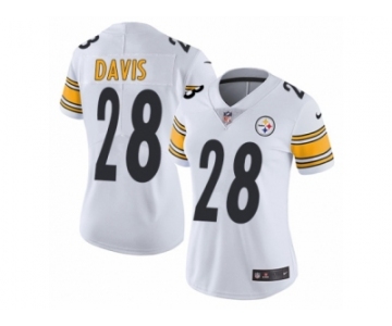 Women's Nike Pittsburgh Steelers #28 Sean Davis Vapor Untouchable Limited White NFL Jersey