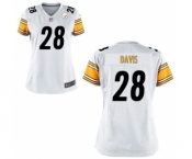 Women's Nike Pittsburgh Steelers #28 Sean Davis White NFL Jersey