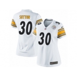 Women's Nike Pittsburgh Steelers #30 Cameron Sutton Limited White NFL Jersey